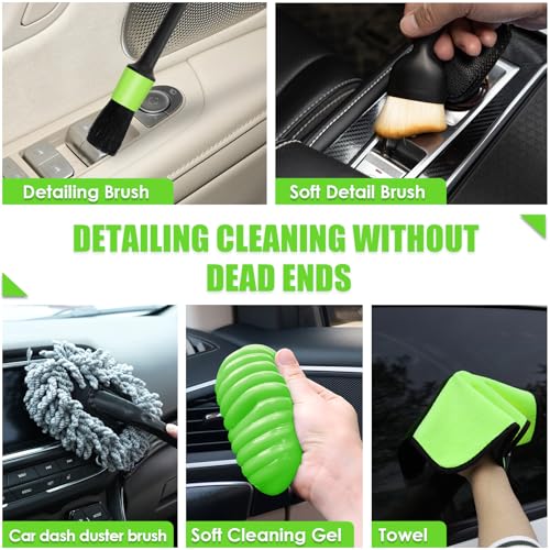 30pcs Car Cleaning Kit (Green / 30PCS)