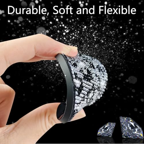 2pcs Bling Leopard Car Coasters (Snow Leopard / 2pcs)