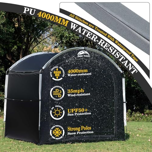 Bike Storage Shed Tent (7.3x5x6.2ft for 4-5 Bikes)
