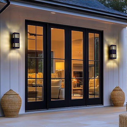 Porch Lights Outdoor Modern (Black/Modern 1 / 13inch (1 lamp))