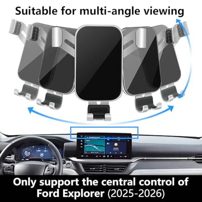 Car Phone Holder Center Console Organizer Tray for Ford Explorer 2025 2026 2027 [13.2 (for Ford Explorer 2025 2026 2027)