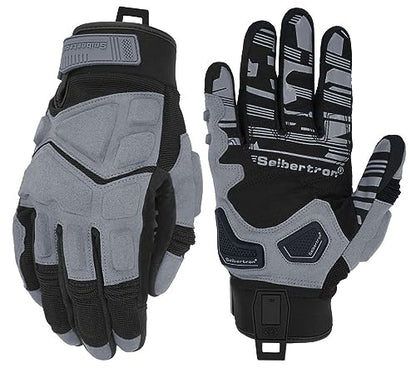 SPS 1 Unisex Touchscreen Road Racing Motorcycle MTB Sports Gloves Also fit BMX MX ATV Mountain Bike Bicycle Cycling Off (Grey SPS-1 / L Youth)
