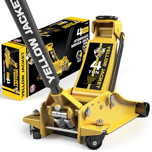 Low Profile Floor Jack with Dual Pumps Quickly Lift Hydraulic Car Jack with Pad (Steel / 4T low profile dual pump)