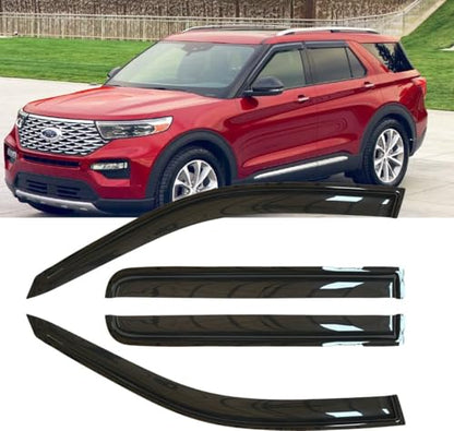 4pcs Original Window Visors for Ford Explorer 2020 (for 2020-2024 Explorer)
