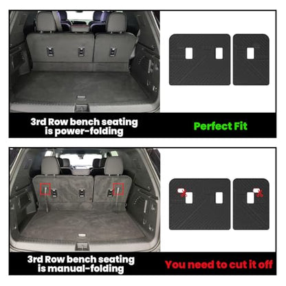Trunk Mat with Backrest Mat for Chevrolet Chevy Traverse 2024