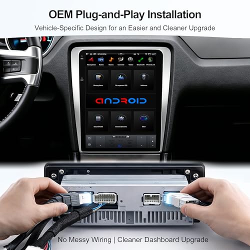 12.1 Inch Touchscreen Car Stereo Radio Head Unit for Ford Mustang 2010 (PX6 4G+64G+Car Play+Android Auto+Voice)