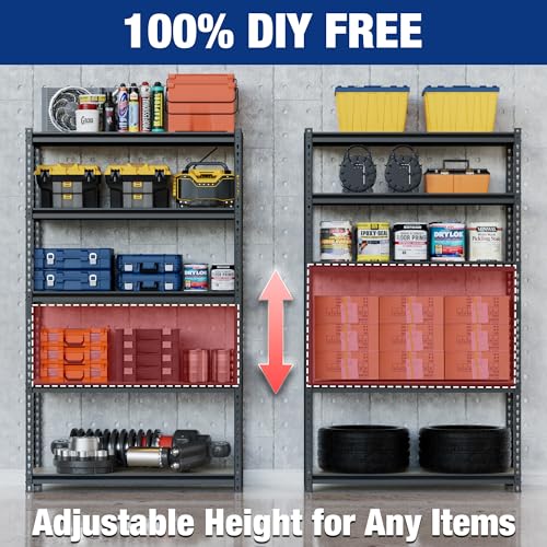 2180LBS Capacity 5 (Black / 35.4"W x 11.8"D x 72"H)