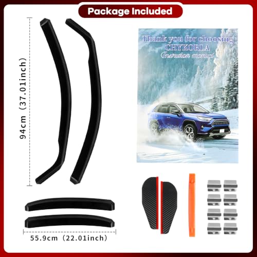 in Channel Rain Guards Fit for Mercedes (For 2008-2014 W204 C Class Sedan)