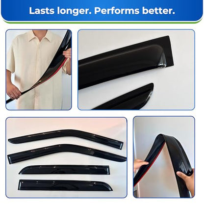 Rain Guards Window Visors for 2008 (2008-2014 C-Class Sedan)