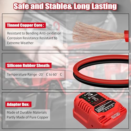 Car Jump Booster Adapter Compatible with Craftsman V20 20V Battery (Jump for V20)