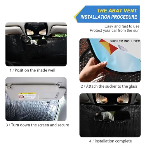 Car Windshield Sun Shade Funny Tropical Summer Beach Foldable Car Front Windshield Sunshade Blocks UV Rays Sun Visor Sun Heat Protection for Car Truck SUV to Keep Your Vehicle Cool (Small / Summer Beach)