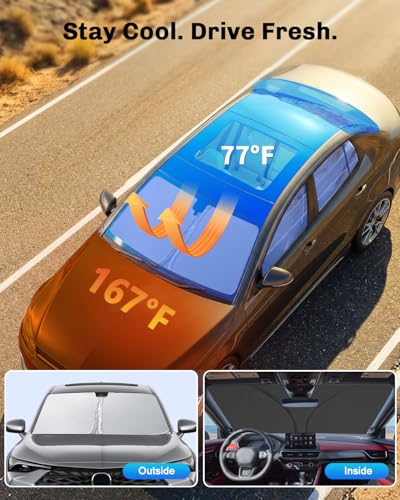 for 2025 2026 Acura ADX Windshield Sunshade for 2025 2026 Acura ADX Accessories 2025 2026 ADX Sunshade Foldable Sun Shield Sun Shade Block UV Rays (2025 2026 Acura ADX)