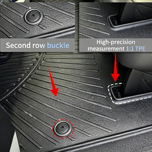 Floor Mats Set for 2017 (2017-2027 Pacifica Hybrid full set mat（Non Fuel）)