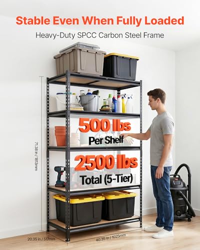Storage Shelves (20" D x 40" W x 72" H)