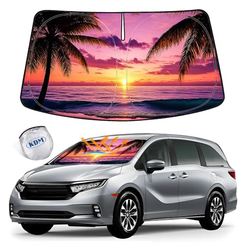 Sunset Beach Style Windshield Sun Shade for 2018 (for 2018-2026 Honda Odyssey-Sunset Beach)