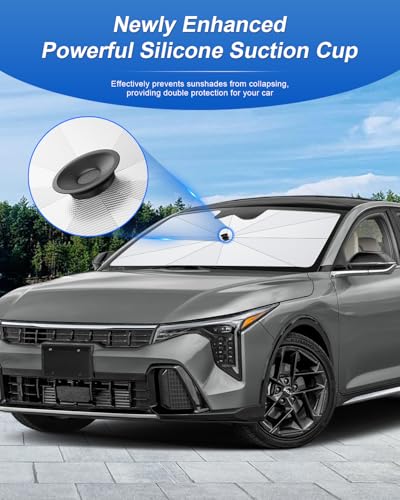for 2026 Kia K4 Car Windshield Sun Shade Umbrella (2025 2026 K4)