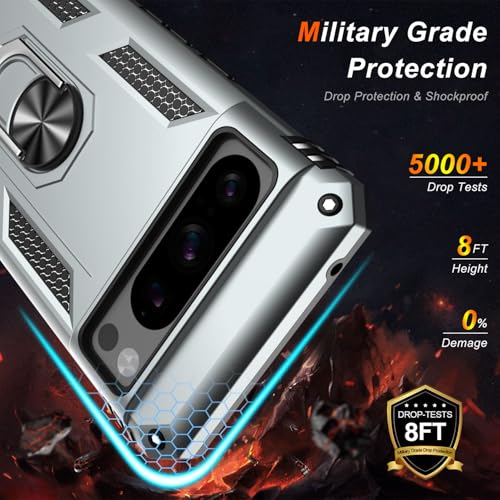 for Google Pixel 8 Pro Case with Screen Protector (Silver / Google Pixel 8 Pro)