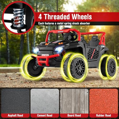 Kids UTV 12V Battery Powered Electric Off (Black)