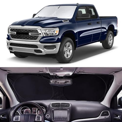 Sun Shade Windshield Sunshade for 2010 2011 (for 2011-2018 Dodge Ram 1500)
