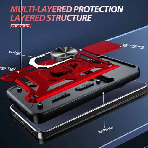 for TCL 50 XL (TCL 50 XL 5G（6.78"） / Red)