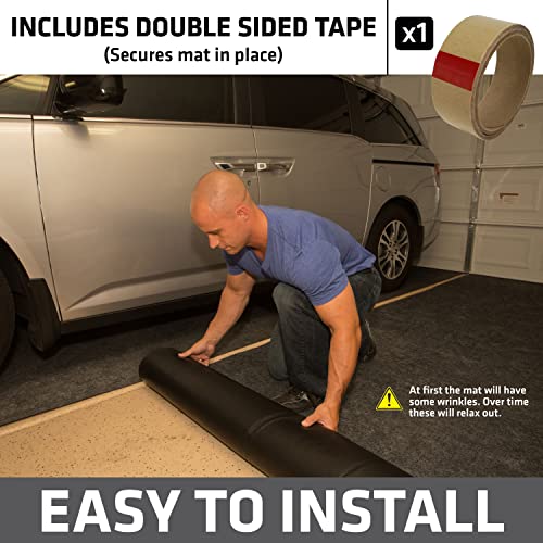Garage Floor Mat 20' x 7'4" (7'4" x 20' (Rectangular) / Charcoal)