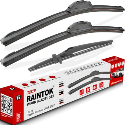 3 Pack Windshield Wiper Blades Replacement for Toyota 4Runner 2003 (22"/20"/12")