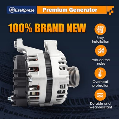 EzeXpreze New Alternator Compatible with 2012 (11654N)