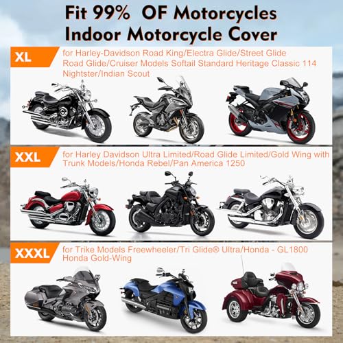 Indoor Motorcycle Cover XXL (XXL(104 x 41 x 49 in))