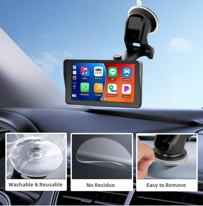 Carplay Mount with Scrwes Flexible Suction Cup Bracket for 7" (Screws Bracket)