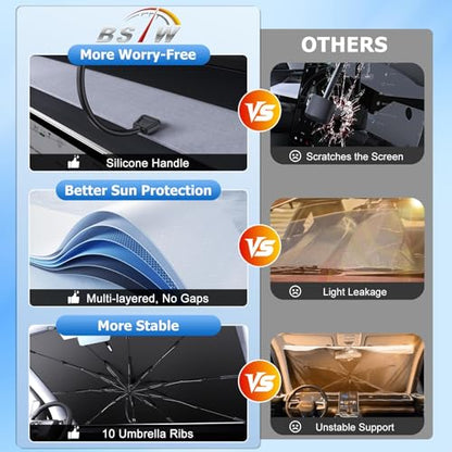 for Windshield Sunshade Umbrella for 2018 (for 2018-2026 Honda Odyssey)