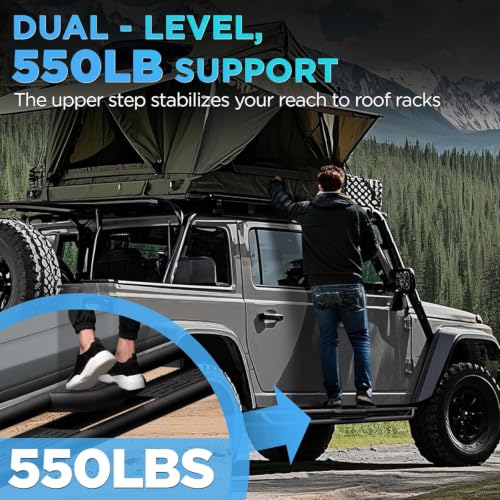 6" Running Boards Anti (Black Round Tube / 18-26 Wrangler JL 4 Doors)