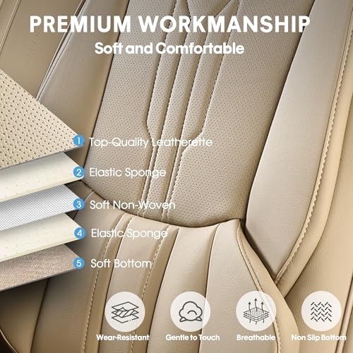 Car Seat Covers Full Set (FULL SET / BEIGE)