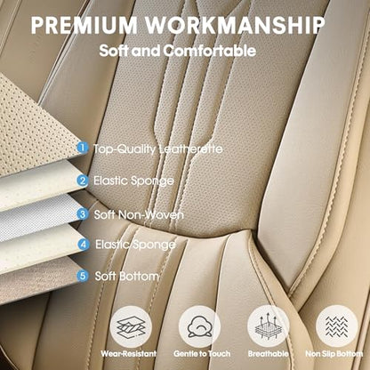 Car Seat Covers Full Set (FULL SET / BEIGE)