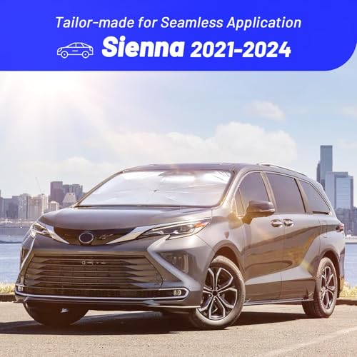 Windshield Sun Shade Umbrella for Toyota Sienna 2021 (Fit for Toyota Sienna 2021-2024)