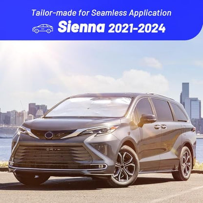Windshield Sun Shade Umbrella for Toyota Sienna 2021 (Fit for Toyota Sienna 2021-2024)