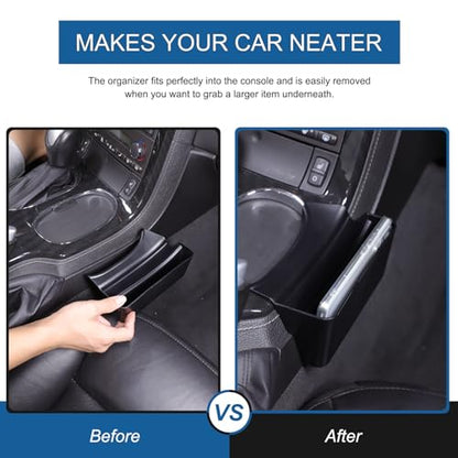Car Center Console Side Hanging Storage Box Compatible with Chevy Corvette C6 2008