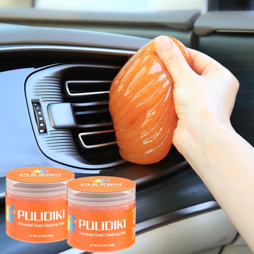 Car Cleaning Gel for Car Clean Putty Auto Detailing Tools (Orange(2Pack))