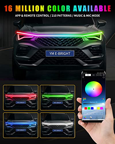 LED Hood Light Strip (Dynamic Multicolor / 79 inches)
