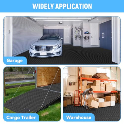 4x6 FT Garage Floor Mat (4x6 FT / Black)