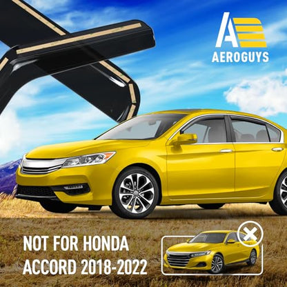 Extra Durable Window Deflectors in (For Honda Accord 13-17)