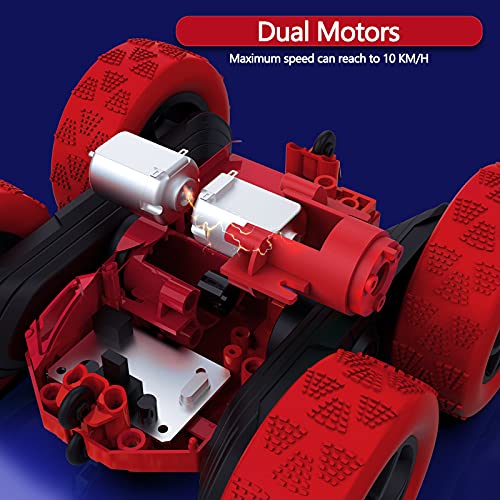 RC Stunt Car for Kids Ages 6 (Red / Standard (Headlights))