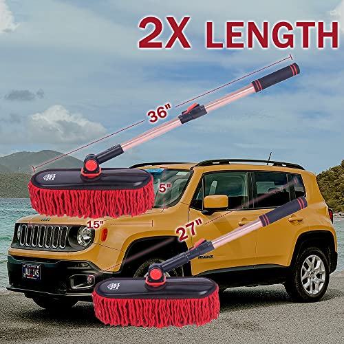 Car Duster Exterior Scratch Free (Red Set-cotton)