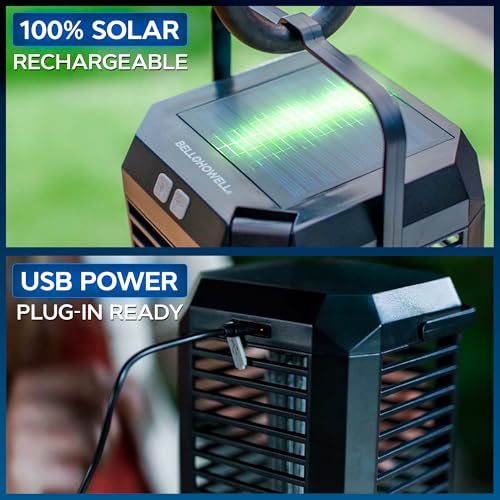 Rogue 2 in 1 Solar Bug Zapper Outdoor and Bug Zapper Indoor Plug in for Mosquito