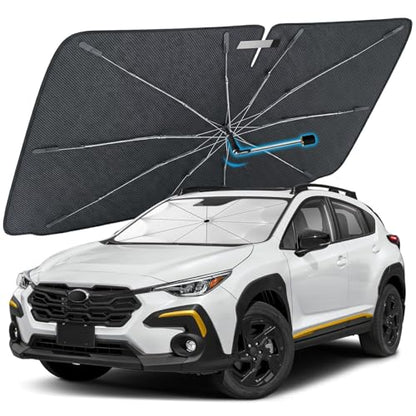 2026 Upgraded] Windshield Sun Shade Umbrella (Small)