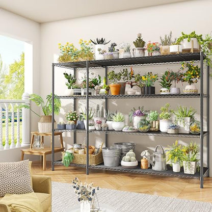 52.4W Wire Shelving Rack (13.78"D x 52.36"W x 59"H)