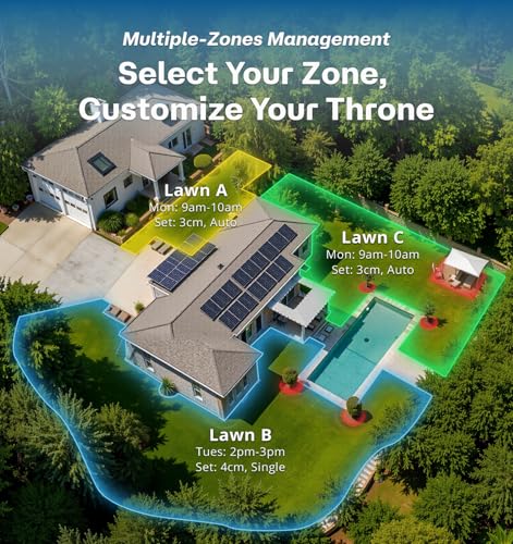T1200Pro Robot Lawn Mower with RTK Extension Cable for 0.37 Acre (T1200Pro+RTK Extension Cable)