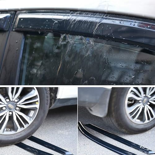 Window Visors Dark Smoke Rain Guards for 2010 (2010-2015 Sorento)