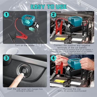 Jump Starter Adapter for Makita 18V Battery