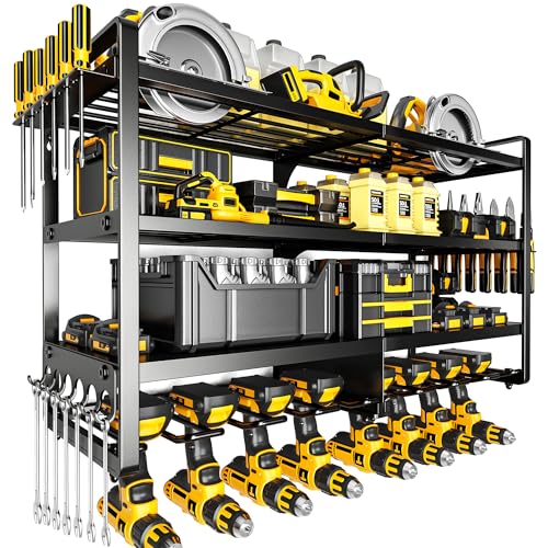 Large Power Tool Organizer Wall Mount (Black)