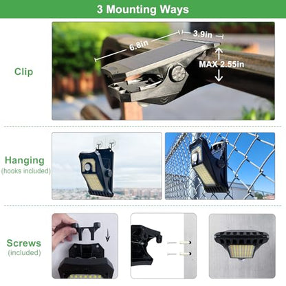 118Leds Solar Lights Outdoor Clip Motion Sensor Lights Security Light 3 Modes (118LEDs)